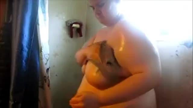 Son & measure daughter handjob cumshot on tits,shower titty display leg shavin